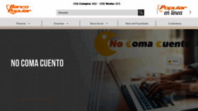 What Bancopopular.fi.cr website looked like in 2019 (6 years ago)