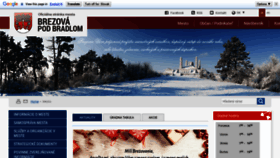 What Brezova.sk website looked like in 2019 (7 years ago)