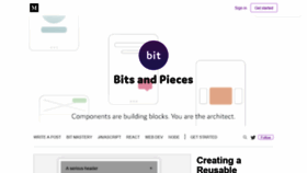 What Blog.bitsrc.io website looked like in 2019 (5 years ago)