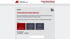 What Bruttonetto.arbeiterkammer.at website looked like in 2019 (5 years ago)