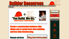 What Builder-resources.com website looked like in 2019 (5 years ago)
