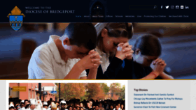 What Bridgeportdiocese.org website looked like in 2019 (5 years ago)