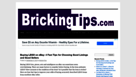 What Brickingtips.com website looked like in 2019 (5 years ago)