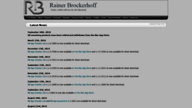 What Brockerhoff.net website looked like in 2019 (5 years ago)