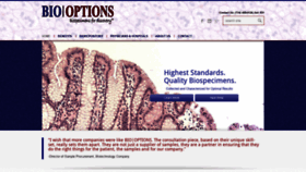 What Biooptions.com website looked like in 2019 (5 years ago)