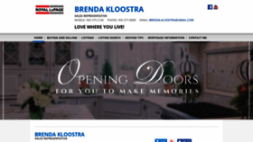 What Brendakloostra.com website looked like in 2019 (5 years ago)