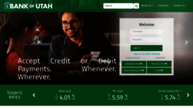 What Bankofutah.com website looked like in 2019 (5 years ago)