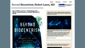 What Beyondbiocentrism.com website looked like in 2019 (5 years ago)
