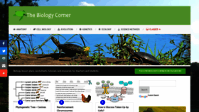 What Biologycorner.com website looked like in 2019 (5 years ago)