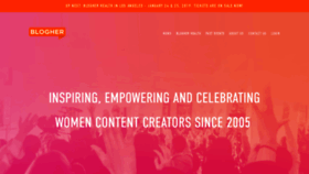 What Blogher.com website looked like in 2019 (5 years ago)