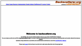 What Backscatterer.org website looked like in 2019 (6 years ago)