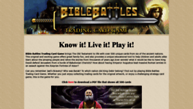 What Biblebattlestradingcardgame.com website looked like in 2019 (5 years ago)