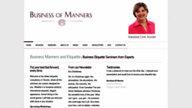 What Businessofmanners.com website looked like in 2019 (5 years ago)