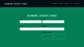 What Bomurl.com website looked like in 2019 (5 years ago)