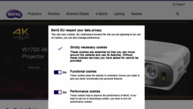 What Benq.fi website looked like in 2019 (5 years ago)