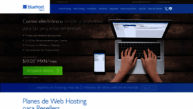 What Bluehost.mx website looked like in 2019 (5 years ago)