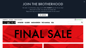 What Brothers.se website looked like in 2019 (5 years ago)