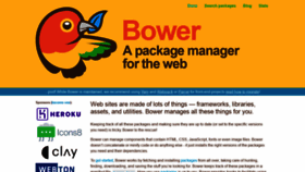 What Bower.io website looked like in 2019 (5 years ago)