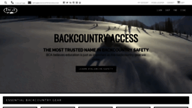 What Backcountryaccess.com website looked like in 2019 (5 years ago)