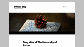 What Blogs.uakron.edu website looked like in 2019 (5 years ago)