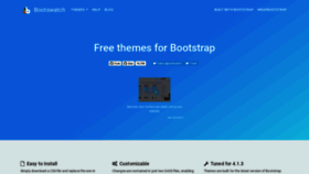 What Bootswatch.com website looked like in 2019 (5 years ago)