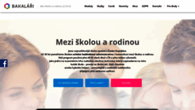 What Bakalari.cz website looked like in 2019 (5 years ago)