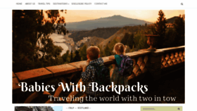 What Babieswithbackpacks.com website looked like in 2019 (5 years ago)