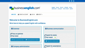 What Businessenglish.com website looked like in 2019 (5 years ago)