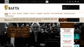 What Bafta.org website looked like in 2019 (5 years ago)