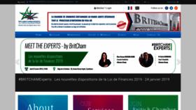 What Britcham.ma website looked like in 2019 (6 years ago)