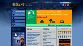 What Burbankca.gov website looked like in 2019 (7 years ago)