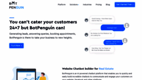 What Botpenguin.com website looked like in 2019 (5 years ago)
