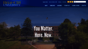 What Briarcliff.edu website looked like in 2019 (5 years ago)