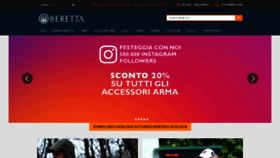 What Beretta.it website looked like in 2019 (5 years ago)