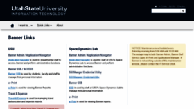 What Banner.usu.edu website looked like in 2019 (5 years ago)