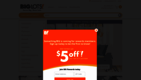 What Biglots.com website looked like in 2019 (5 years ago)