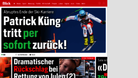 What Blick.ch website looked like in 2019 (5 years ago)
