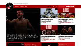 What Bloodyelbow.com website looked like in 2019 (5 years ago)
