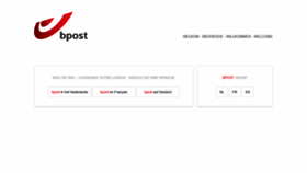 What Bpost.be website looked like in 2019 (5 years ago)