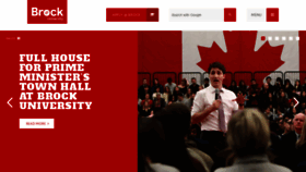 What Brocku.ca website looked like in 2019 (5 years ago)
