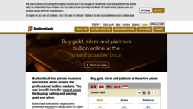 What Bullionvault.com website looked like in 2019 (5 years ago)
