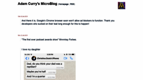 What Blog.curry.com website looked like in 2019 (6 years ago)