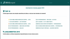 What Baixarsomgospel.org website looked like in 2019 (5 years ago)