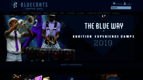 What Bluecoats.com website looked like in 2019 (5 years ago)