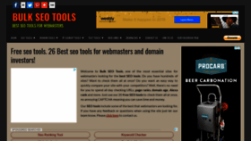 What Bulkseotools.com website looked like in 2019 (5 years ago)