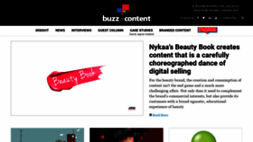 What Buzzincontent.com website looked like in 2019 (5 years ago)