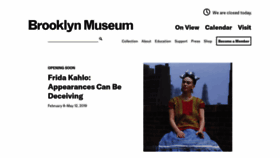 What Brooklynmuseum.org website looked like in 2019 (5 years ago)