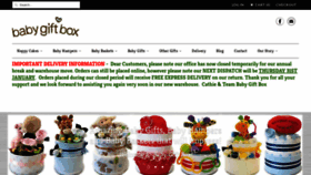 What Babygiftbox.com.au website looked like in 2019 (5 years ago)