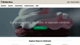 What Birthdayalarm.com website looked like in 2019 (5 years ago)