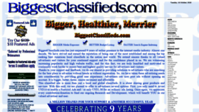 What Biggestclassifieds.com website looked like in 2019 (5 years ago)